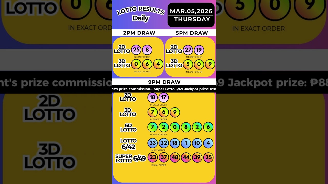 9PM Lotto Results March 5, 2026 🎟️