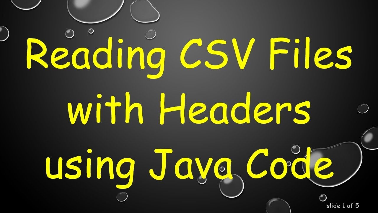 Read CSV Files with Headers in Java 📄