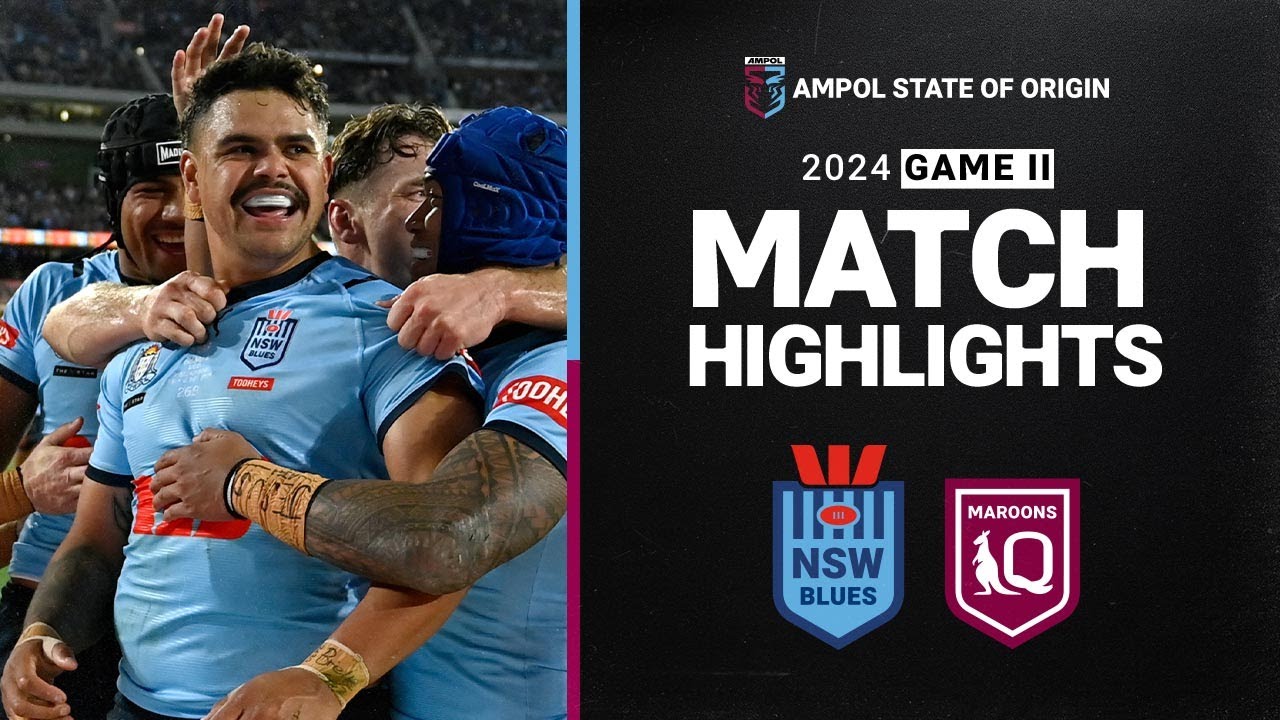 2024 State of Origin Game 2 Highlights: NSW Blues vs. QLD Maroons 🏉