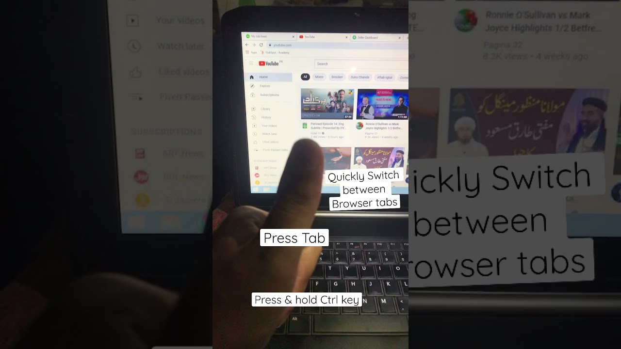 Quickly Switch Browser Tabs with Shortcuts π