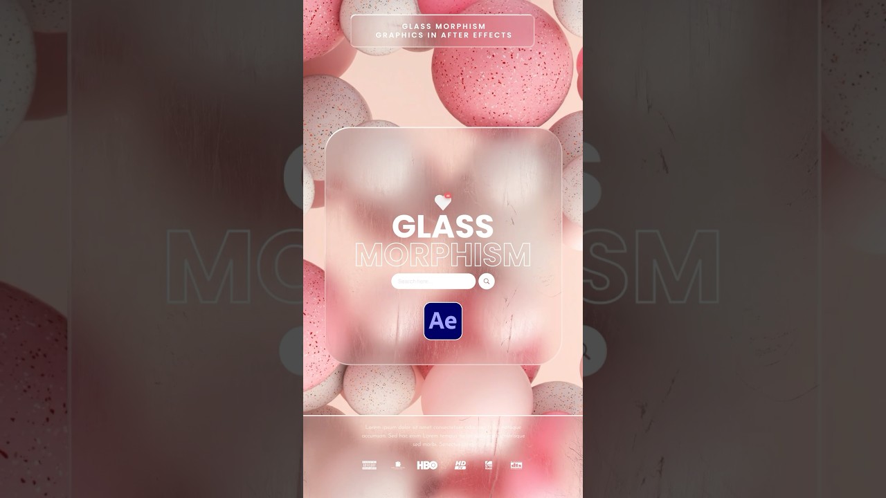 Create Stunning Cinematic Glass Motion Graphics in After Effects π¬