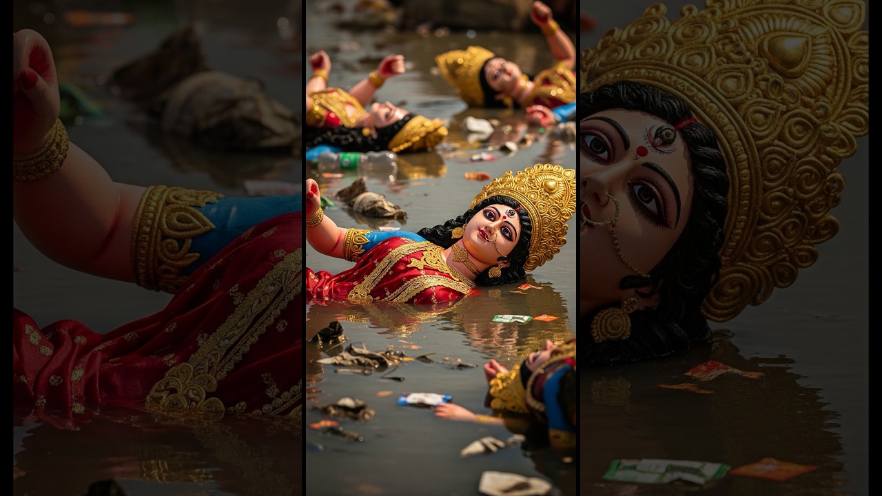 Maa Durga's Heartfelt Suffering & Devotion 😢 | Emotional Navratri Story | AI SUNO KAHANI #shorts