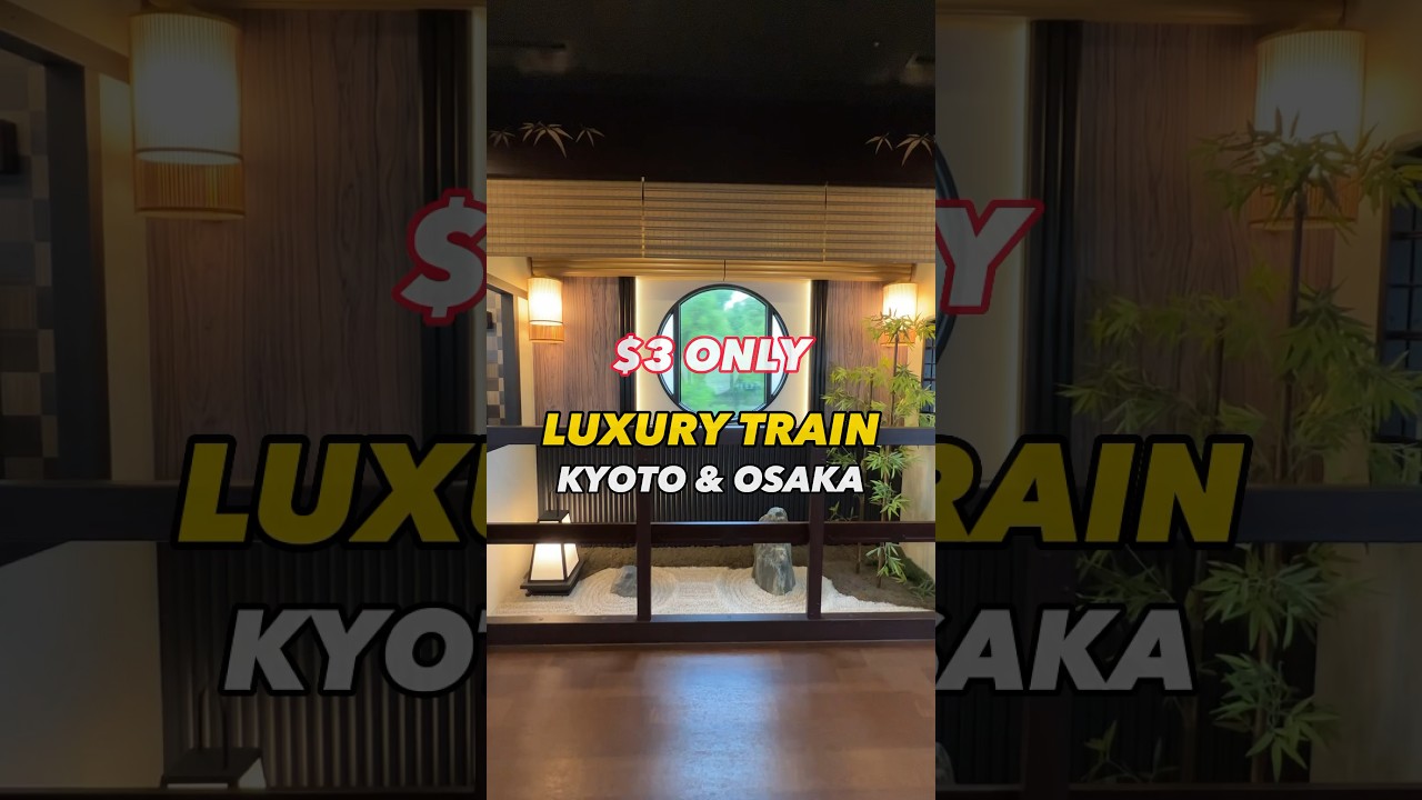 Luxury Kyoto-Osaka Train Ride for Just $3🚆
