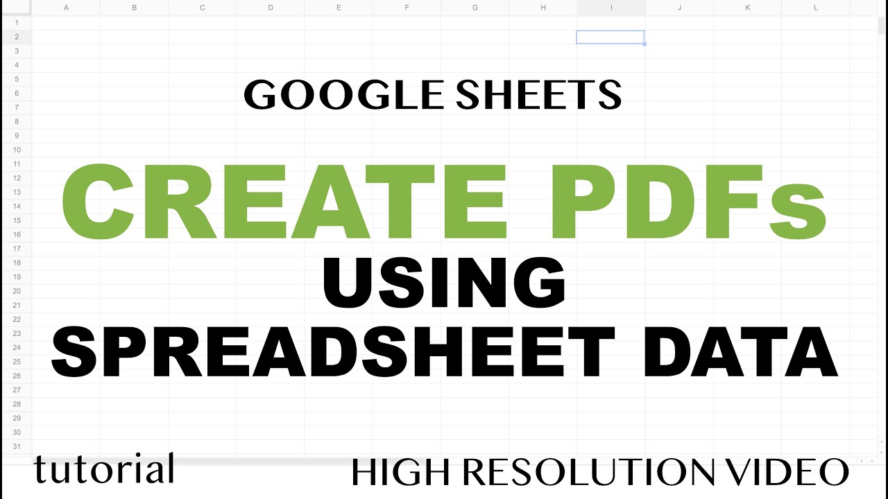 Generating Bulk PDFs from Spreadsheet Data and Google Docs Templates in Google Sheets