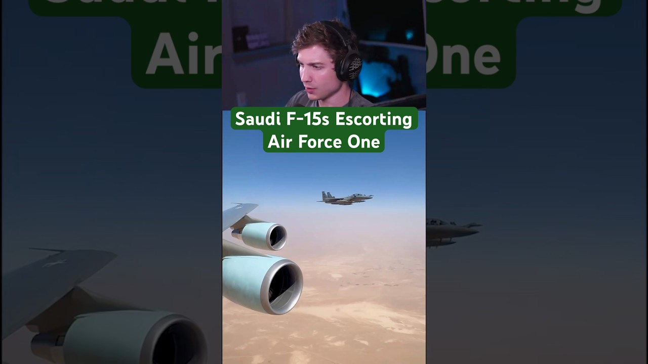 Saudi F-15s Escort Air Force One ✈️