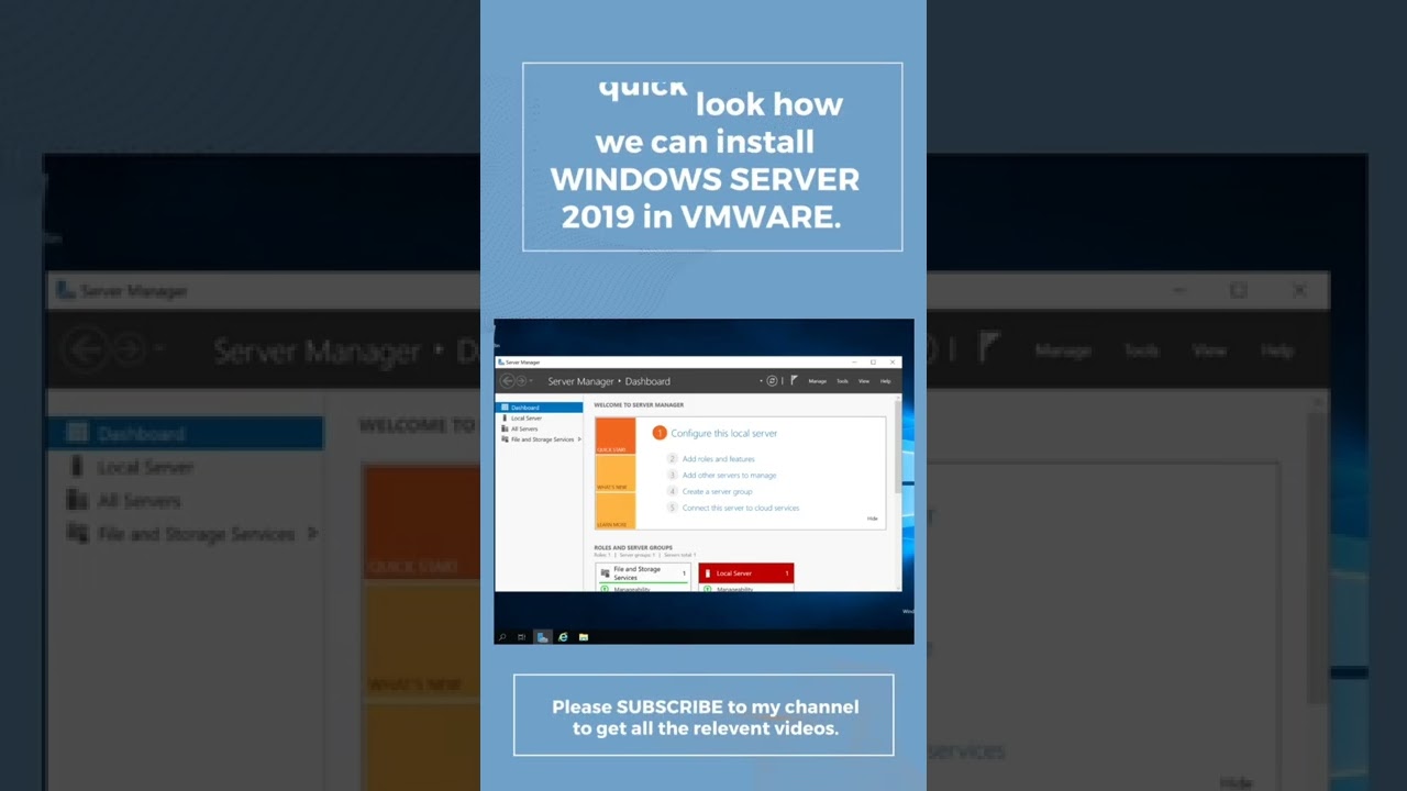 Windows Server 2019 Install in VMware | Quick Guide