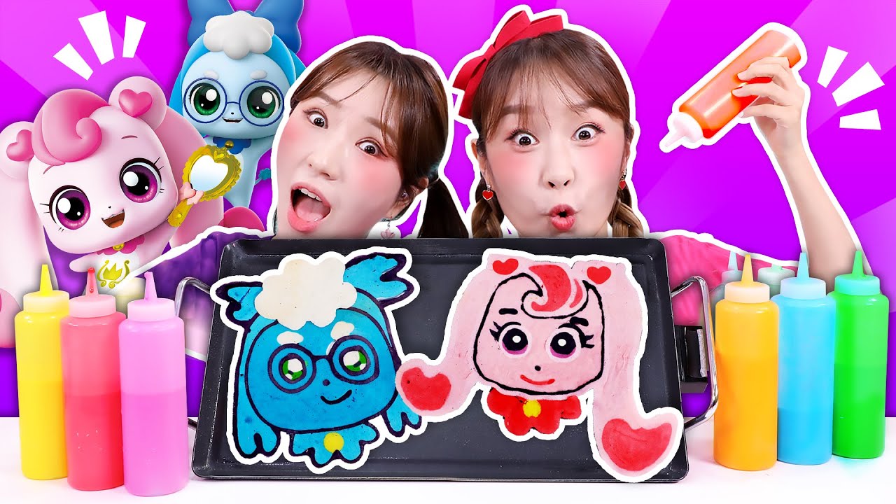 캐치티니핑 하츄핑 바로핑 팬케이크 챌린지 🥞 | 즐거운 먹방 도전!