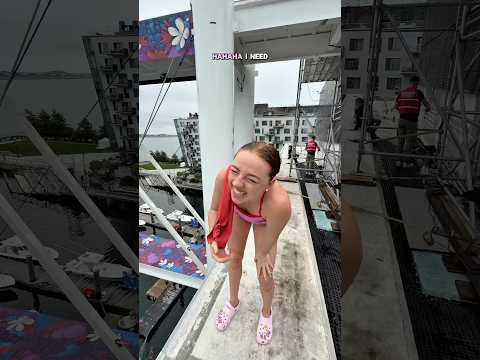 Diving off a Roof π€―π³ #BraveGang