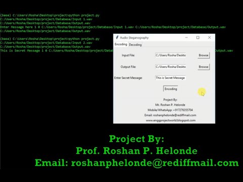 Audio Steganography Using Python Source Code - Secret Message Hiding In Audio Python Project Code