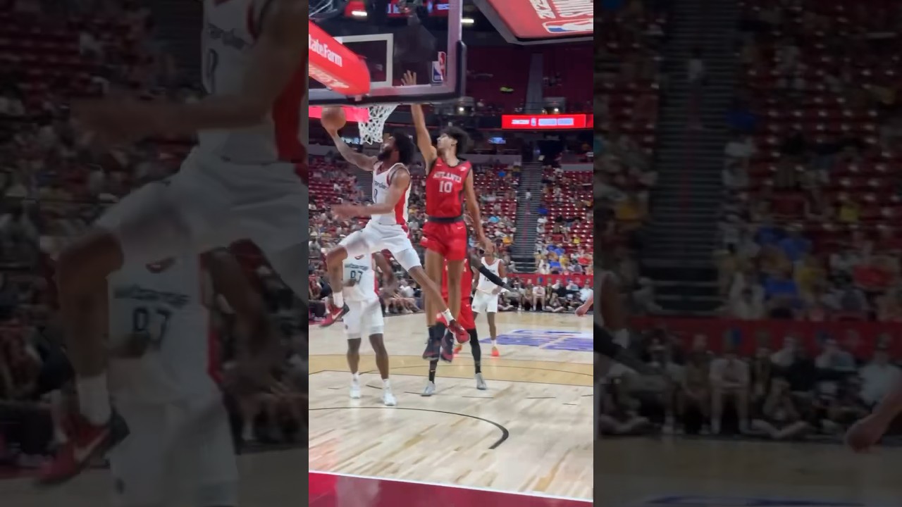 Justin Champagnie Shows Off With Baseline Reverse Finish #Shorts