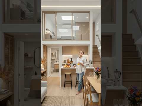 Tiny House Interior Design | Minimalist Loft Living with Japanese-Inspired Kitchen