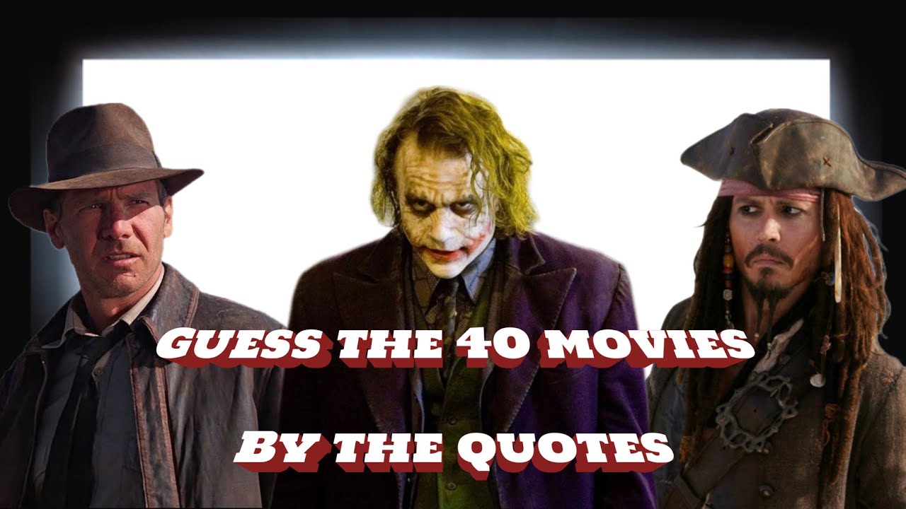 Guess 40 Movies by Quotes in 12 Seconds 🎬