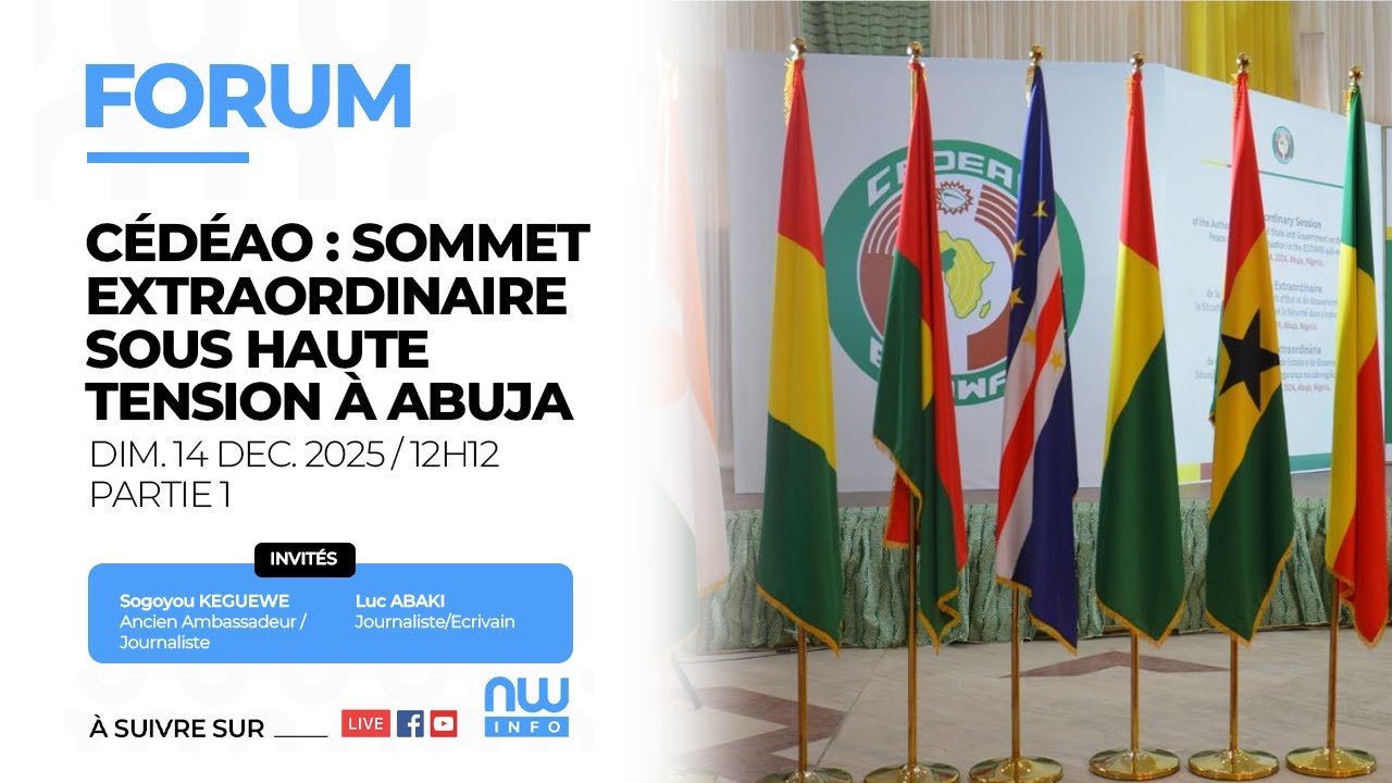 CEDEAO : Sommet tendu à Abuja 🔥