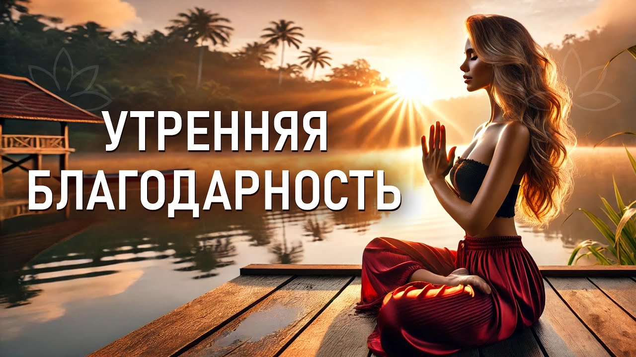 Утренняя благодарность и медитация ✨