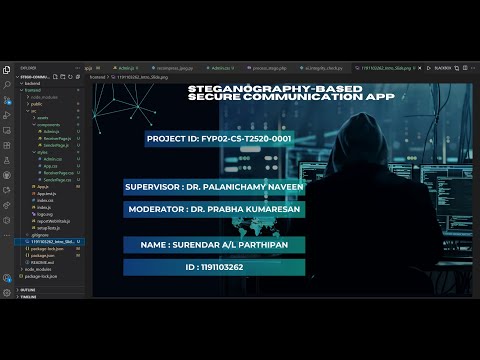 Steganography Based Secure Communication App (Final Year Project)