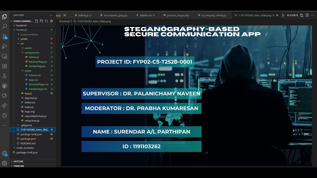 Secure Your Messages with Steganography: Final Year Project 📱