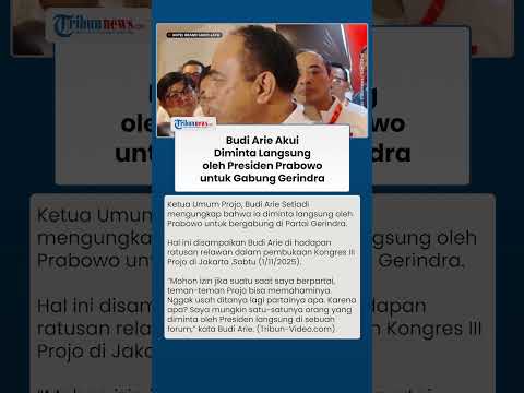 Diajak Prabowo Masuk Gerindra, Budi Arie: Saya Mungkin Satu-satunya Orang yang Diminta RI 1 Langsung
