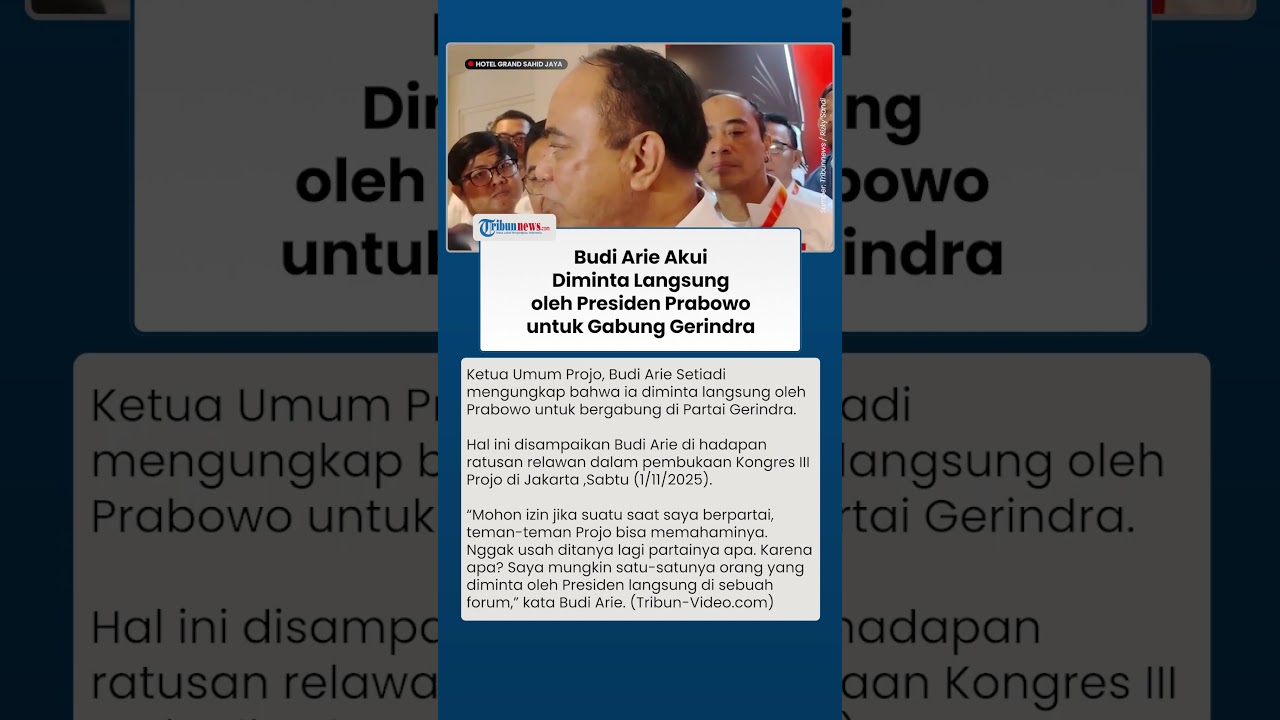 Budi Arie Setiadi Ungkap Momen Langsung Diminta RI 1, Buka Kesempatan Masuk Gerindra 🤝