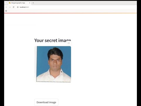 Python Streamlit Image Steganography