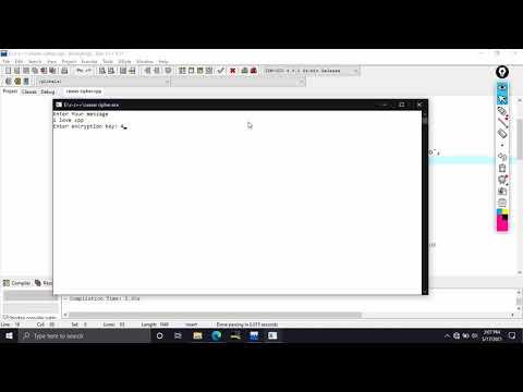 Caesar cipher implementation in C++