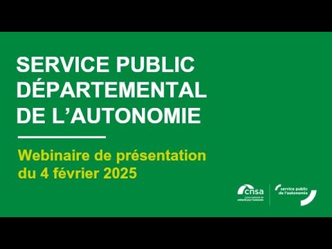 Tout comprendre sur le service public départemental de l’autonomie (SPDA) | Webinaire 4 février 2025