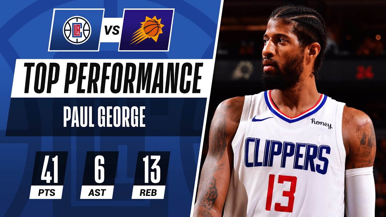 Paul George Sets Clippers Playoff Record with 41 PTS π₯