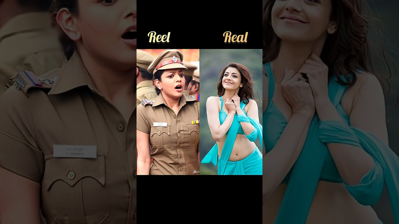 South Indian Actress: Police Costume vs Real Look 🎥