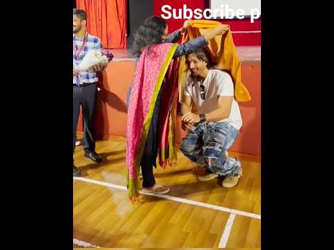 Harshvardhan Rane college me aaye mam ne kiya swagat ❣️#harshvardhanrane #welcome #college #video