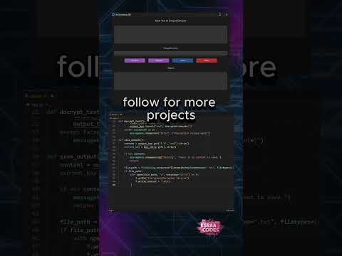 Python Text Encryption & Decryption GUI in Action | Code to GUI Live