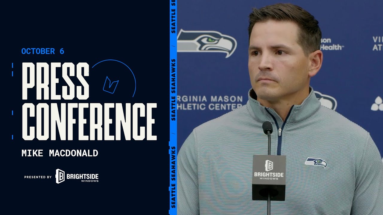 Seahawks Coach Mike Macdonald Breaks Down Week 5 Loss & Injury Updates 🏈