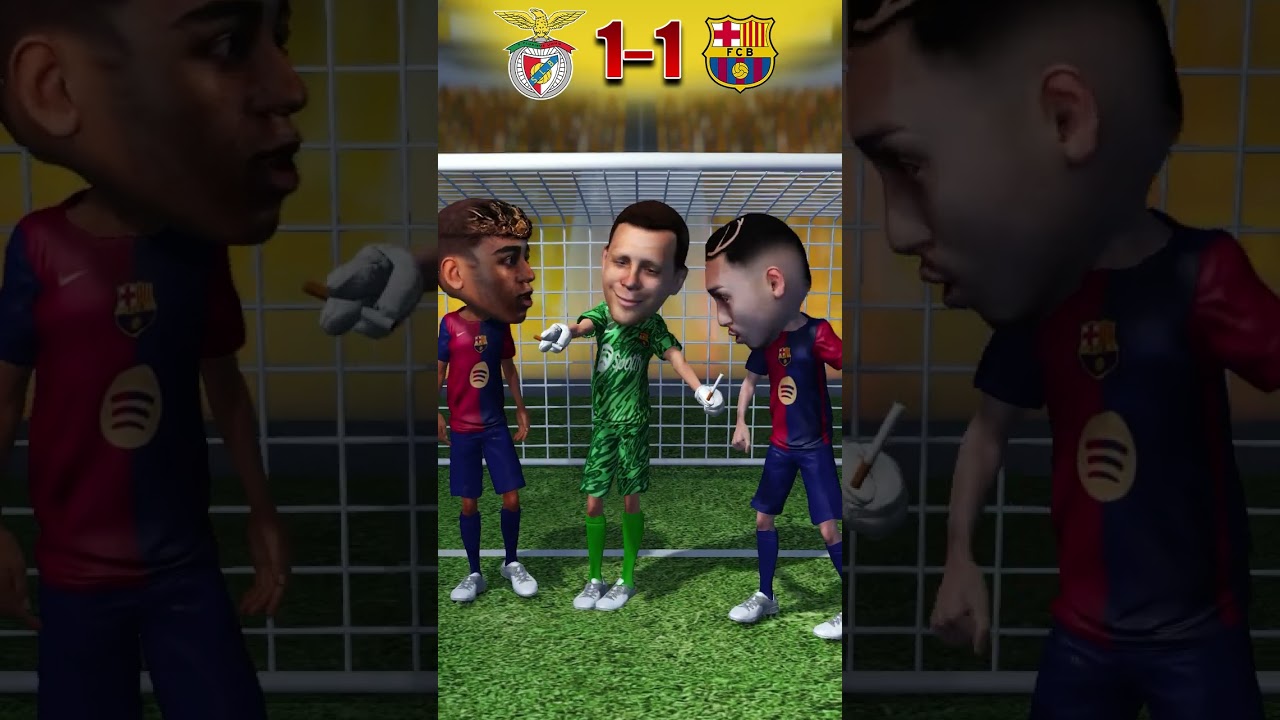 ملخص مباراة برشلونة وبنفيكا 3-1 في دوري الأبطال ⚽