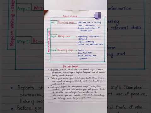 Reports writing English