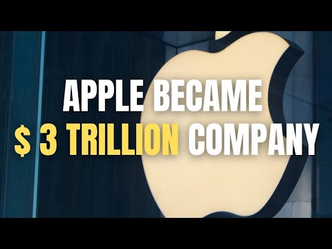 Apple became 3 trillion dollars market cap company. #money #apple