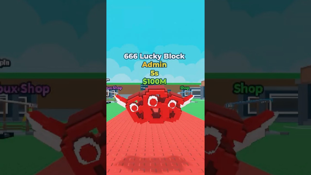 GIANT Headless Horseman from 666 Lucky Block 😱🔥#roblox #usa #brainrot #stealabrainrot