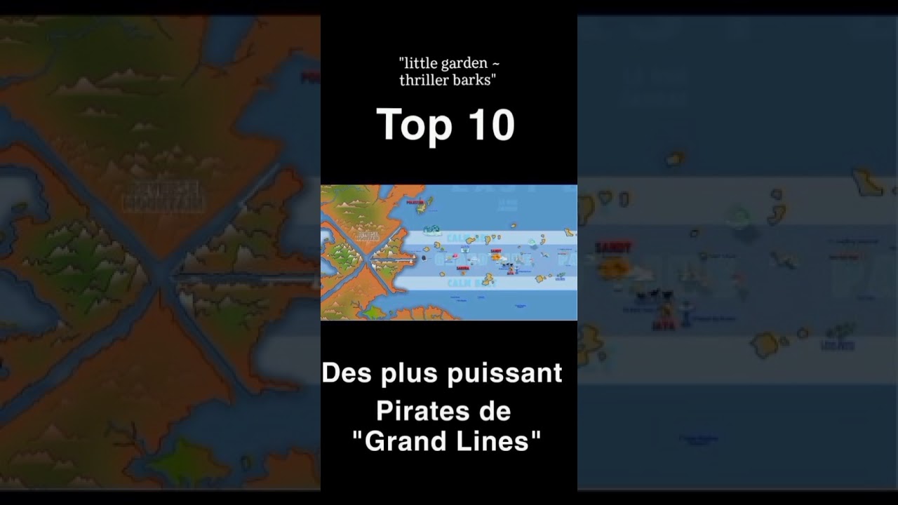 TOP 10 Top 10 Pirates les Plus Forts de Grand Line ⚓️