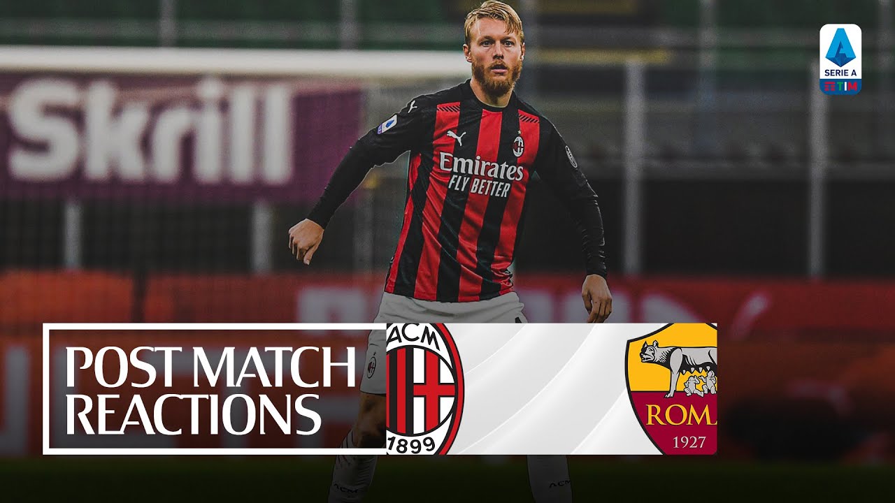 Milan vs Roma 3-3: Coach Pioli & Kjær Share Post-Match Reactions ⚽