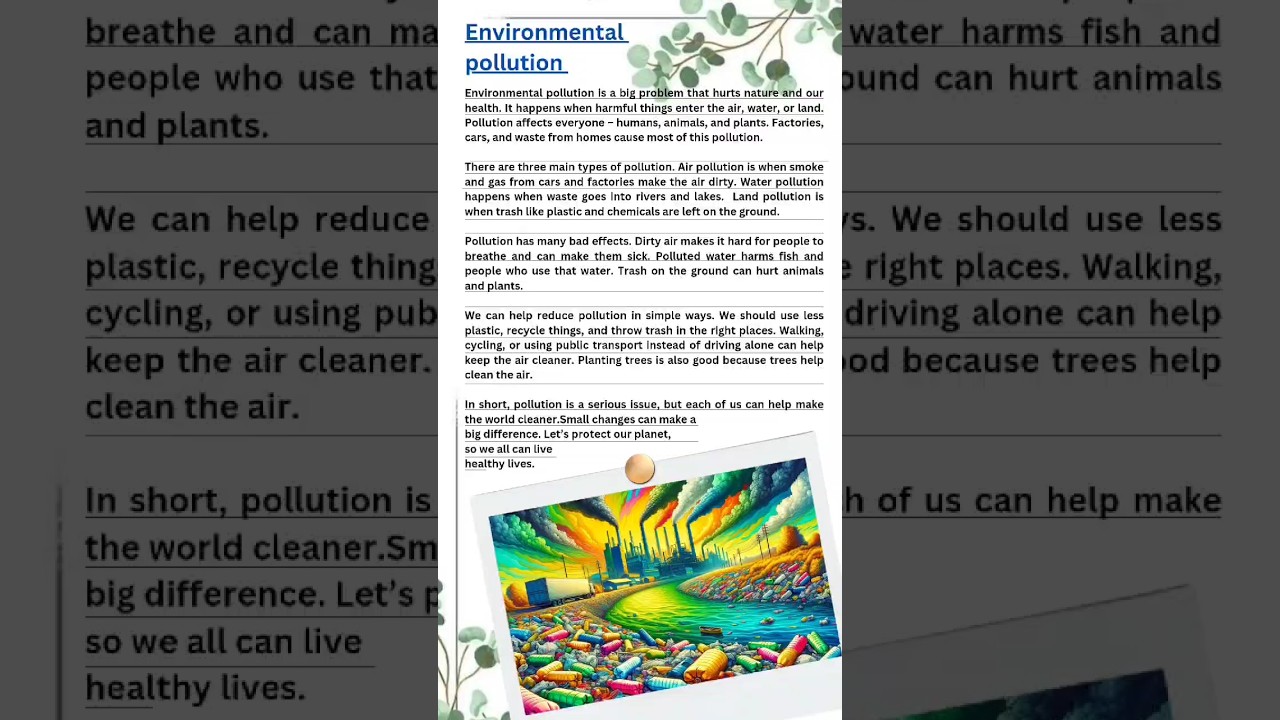 Environmental Pollution: Causes & Solutions 🌍