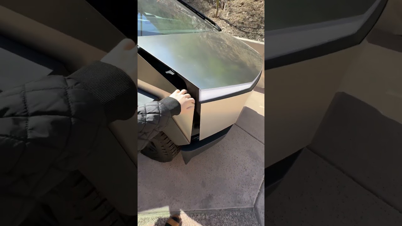 Cybertruck Hand Damage Incident 🚗