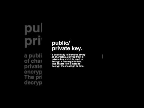 public/private key | blockproof. | Blockchain Glossary