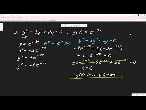 Solutions to DE: Initial and Boundary Value Problems, Family of Curves