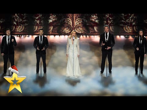 Amanda Holden takes us ‘Home for Christmas’ with Collabro! | BGT: Xmas