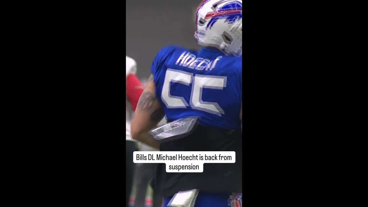 Bills DL Michael Hoecht Returns to Practice After 6-Game Suspension π