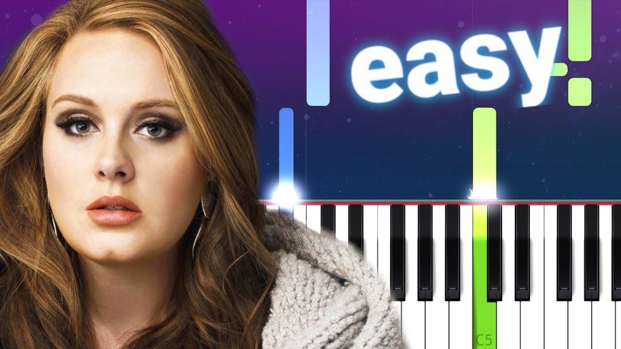 Adele - Rolling In The Deep (100% EASY PIANO TUTORIAL)