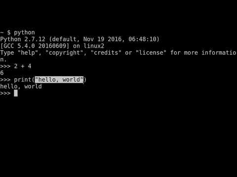 4 The Python Shell Python Tamil Tutorials