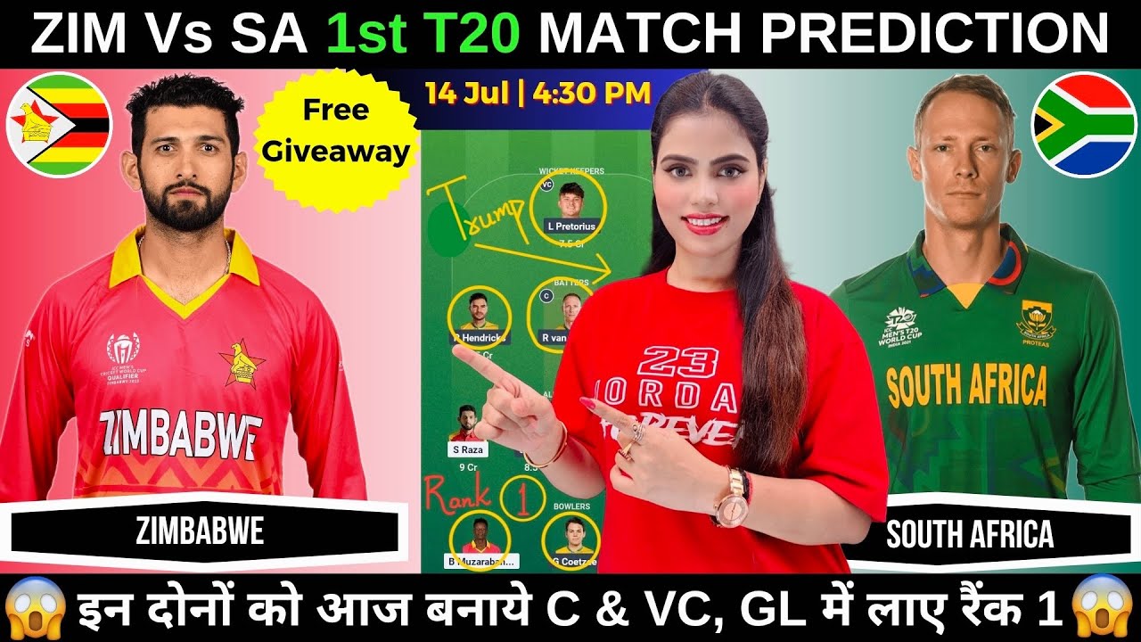 ZIM vs SA Today: 1st T20 Prediction & Fantasy Tips 🏏