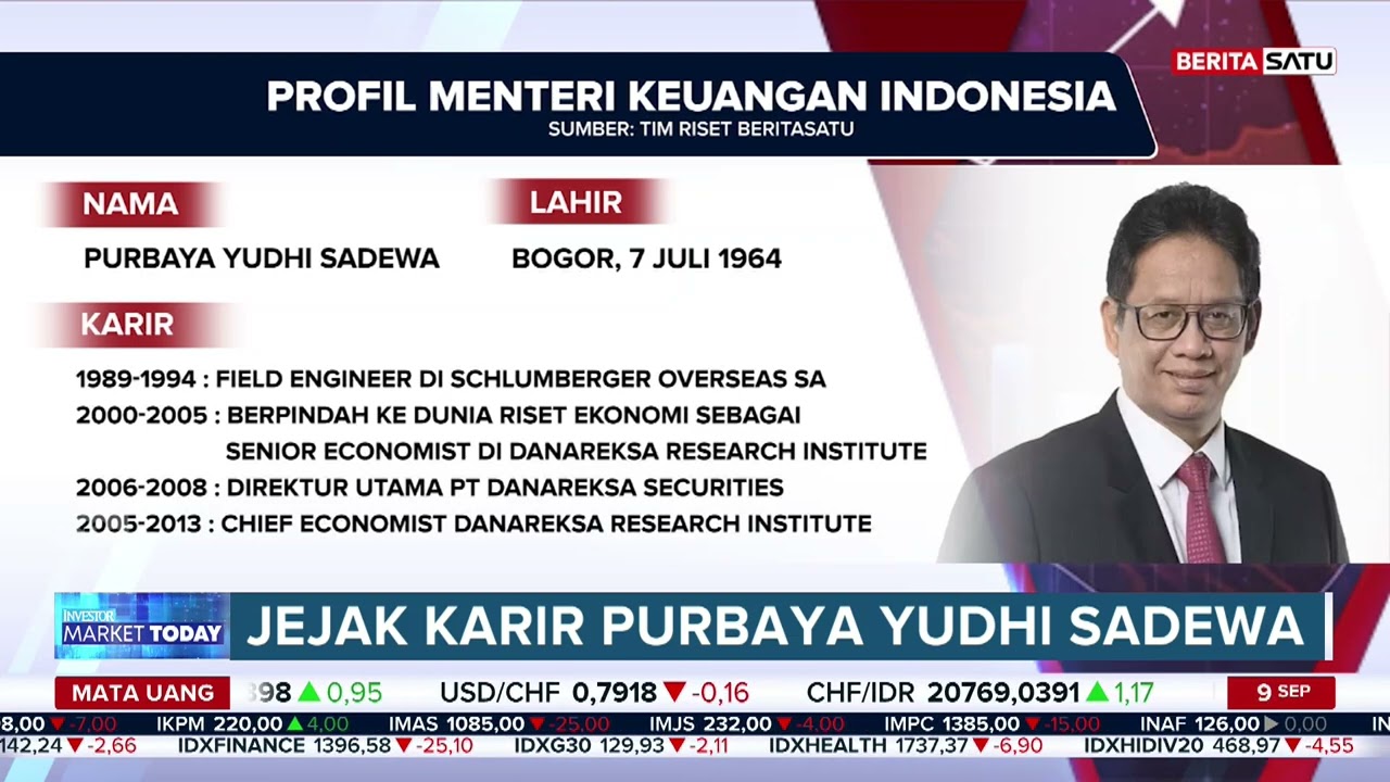 Kenali Sosok Purbaya Yudhi Sadewa, Menteri Keuangan Baru 🇮🇩