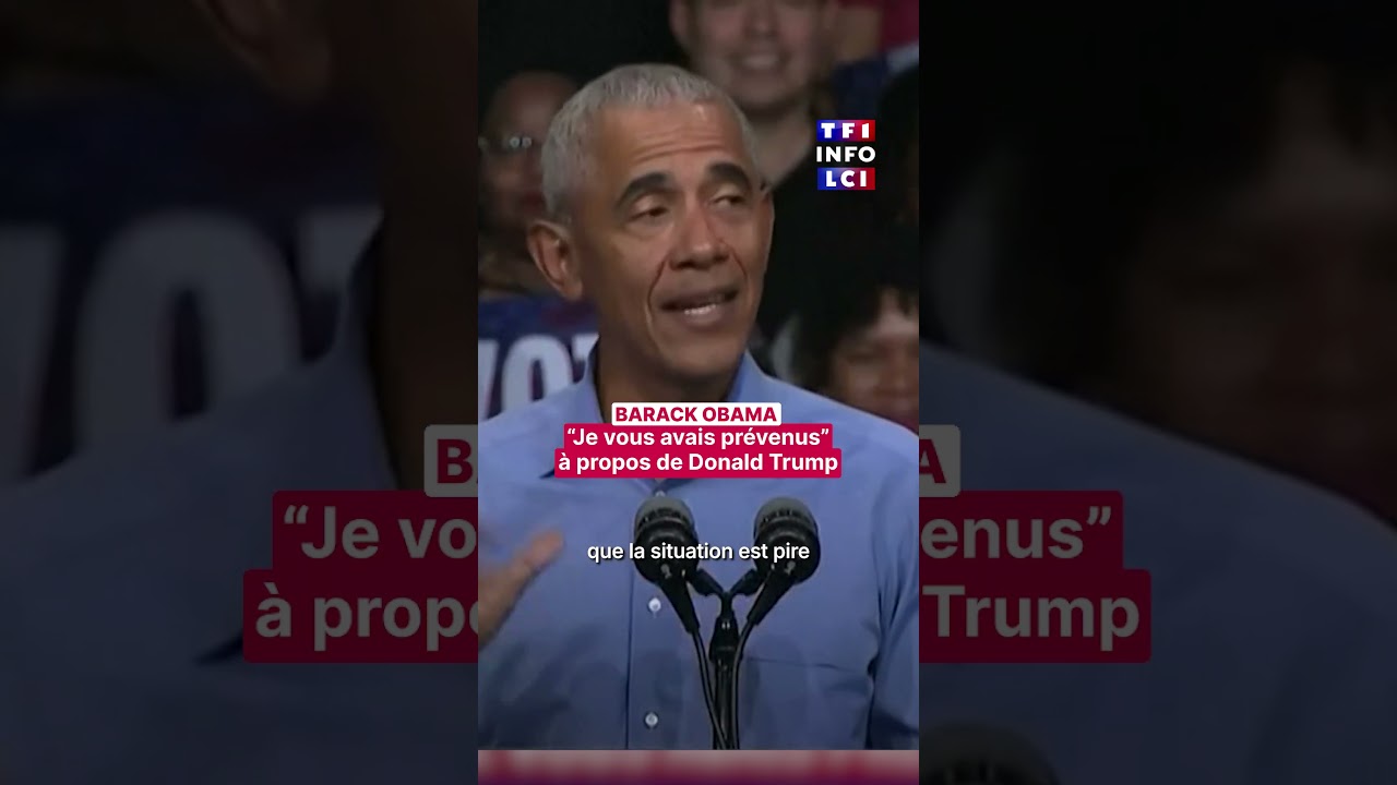 Barack Obama met en garde : « Je vous avais prévenus » sur Donald Trump 🇺🇸