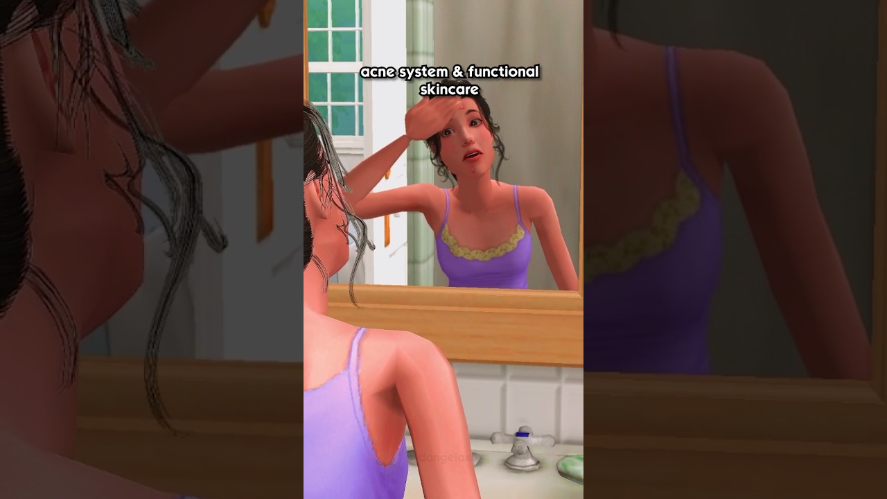 Skincare in The Sims 2 vs The Sims 4 🧴
