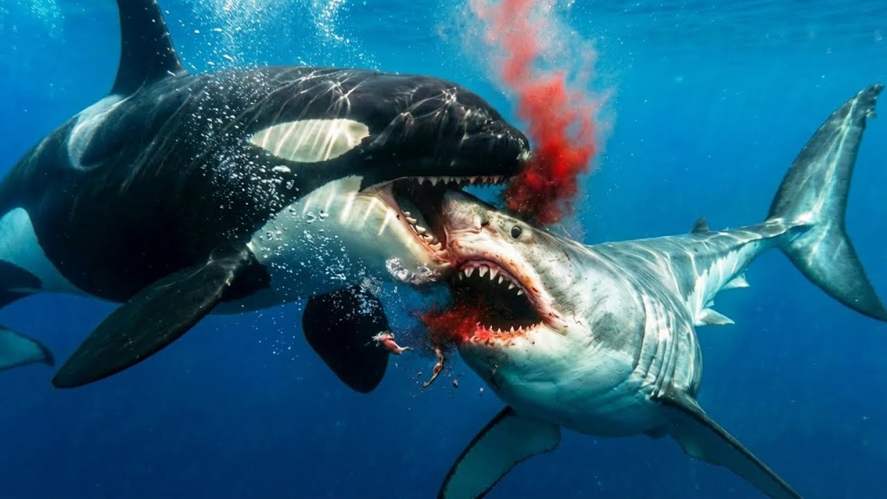 Killer Whale vs Great White Shark: Ocean Battle 🦈