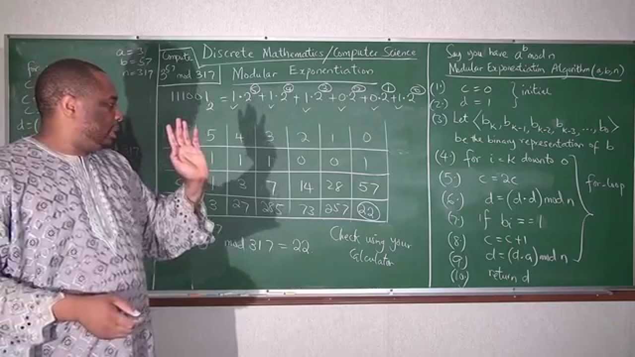 Modular Exponentiation - Part 1 (Method of Repeated Squaring)